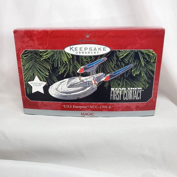 Hallmark Ornaments Star Trek Collection 1990s Magic Lighted Ships Lot of 7 - Picture 7 of 12